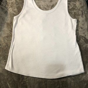 Size L White Tank top with a hint of shimmer